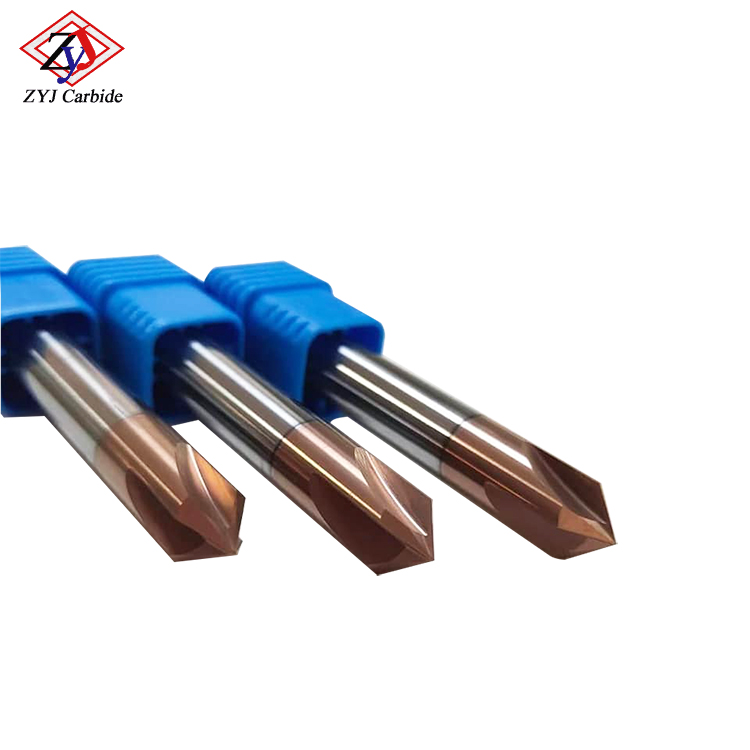 3 Flute Solid Tungsten Carbide Chamfering Milling Cutter