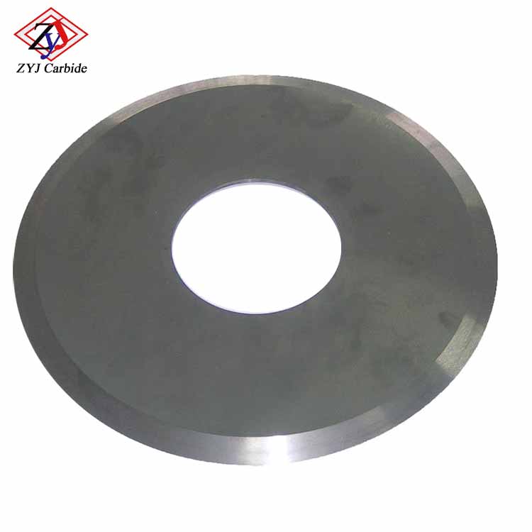 Toothless CNC Knife Tungsten Carbide Round Blade for Paper Industry
